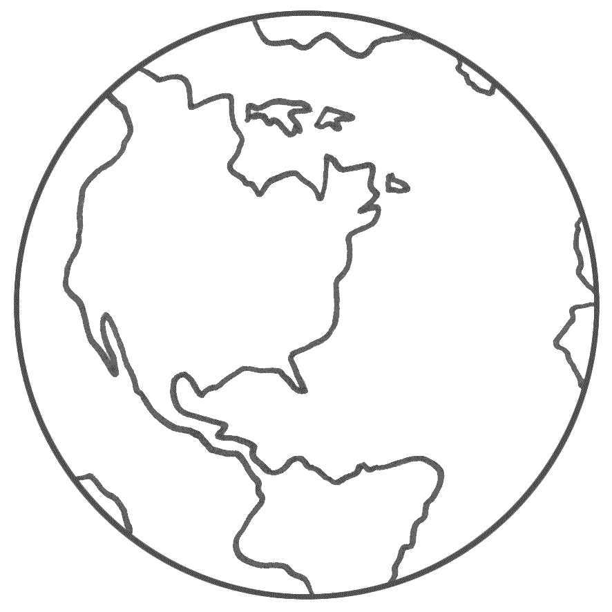 free earth clipart black and white - photo #32