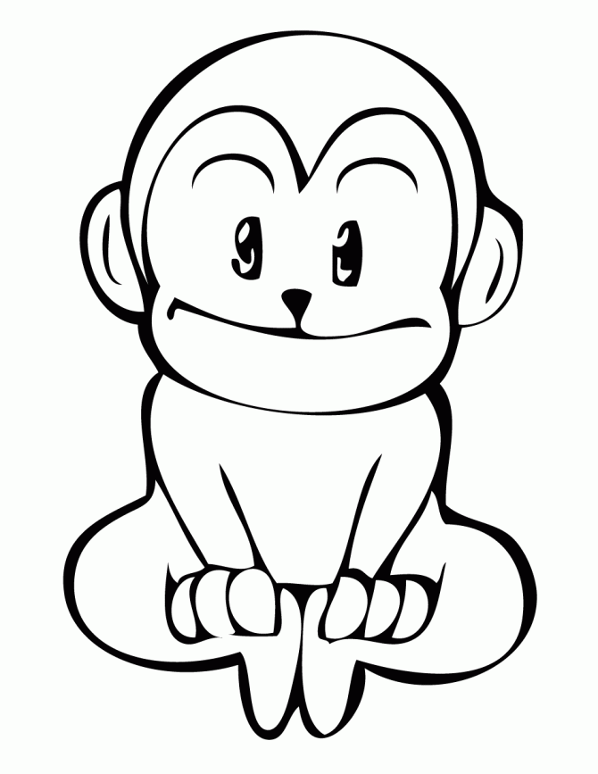 Cute Drawings Of Monkeys - Clipart library