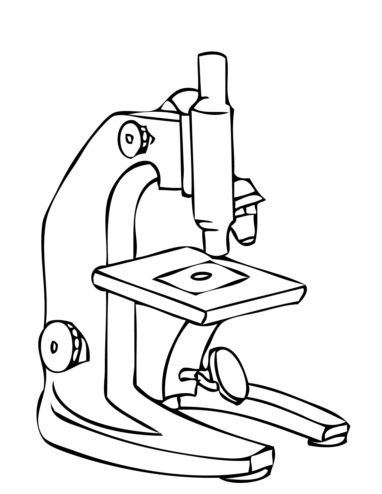 Simple Microscope Clipart Black And White | Clipart library - Free 
