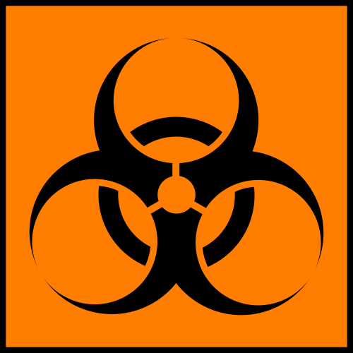 Orange printable hazard signs DUSAN CECH