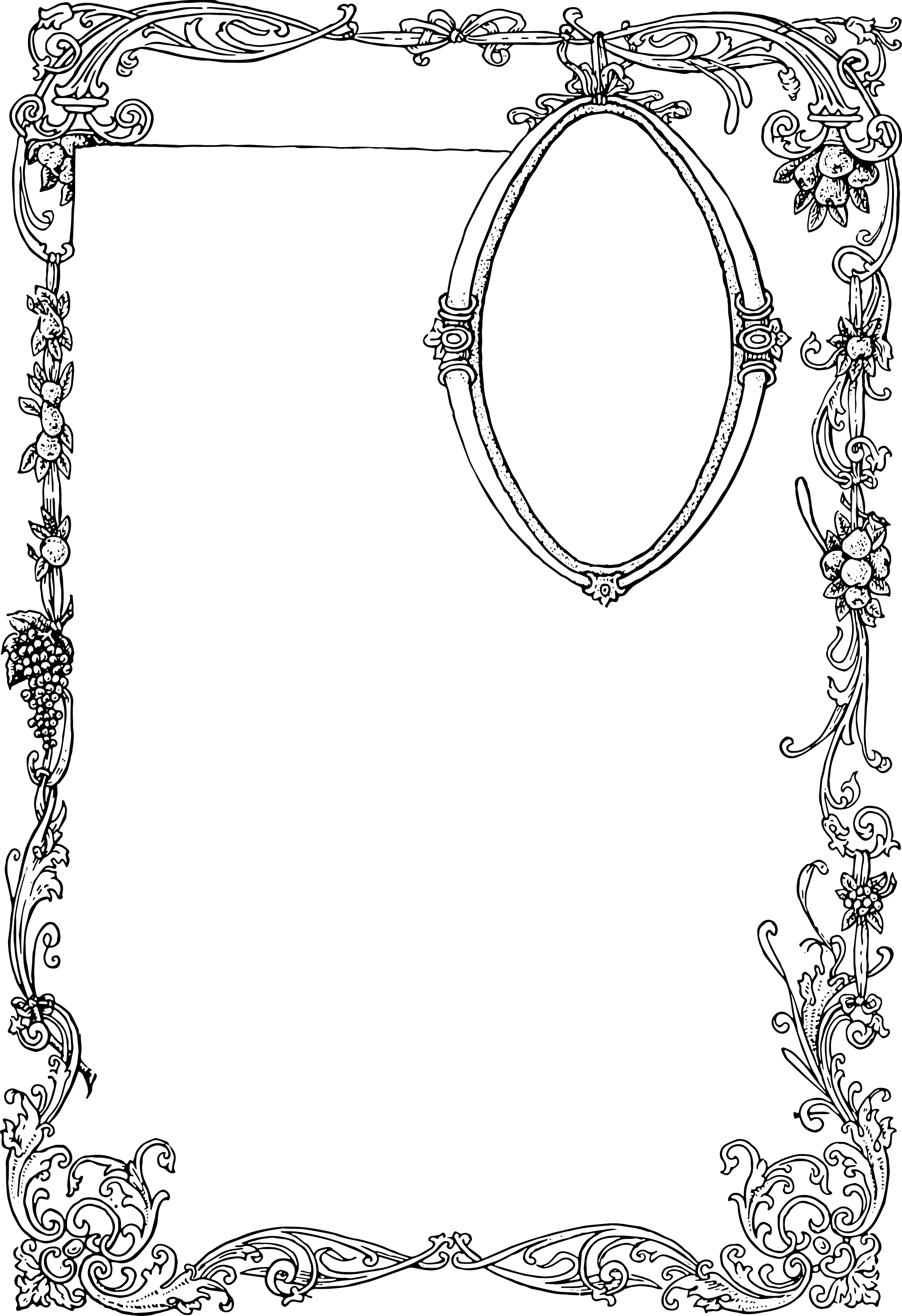 Stunning Free Vector Art - Ornate Border and Frame | Oh So Nifty 
