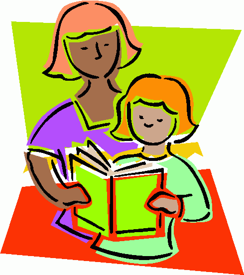 mother reading clipart - photo #3