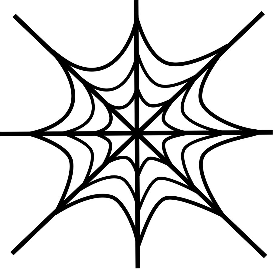 spider web vector by lecyberpunk on Clipart library