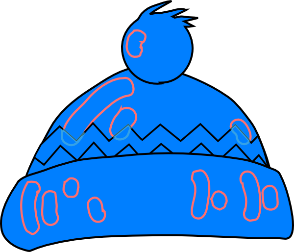 Winter Hat Blue clip art - vector clip art online, royalty free 