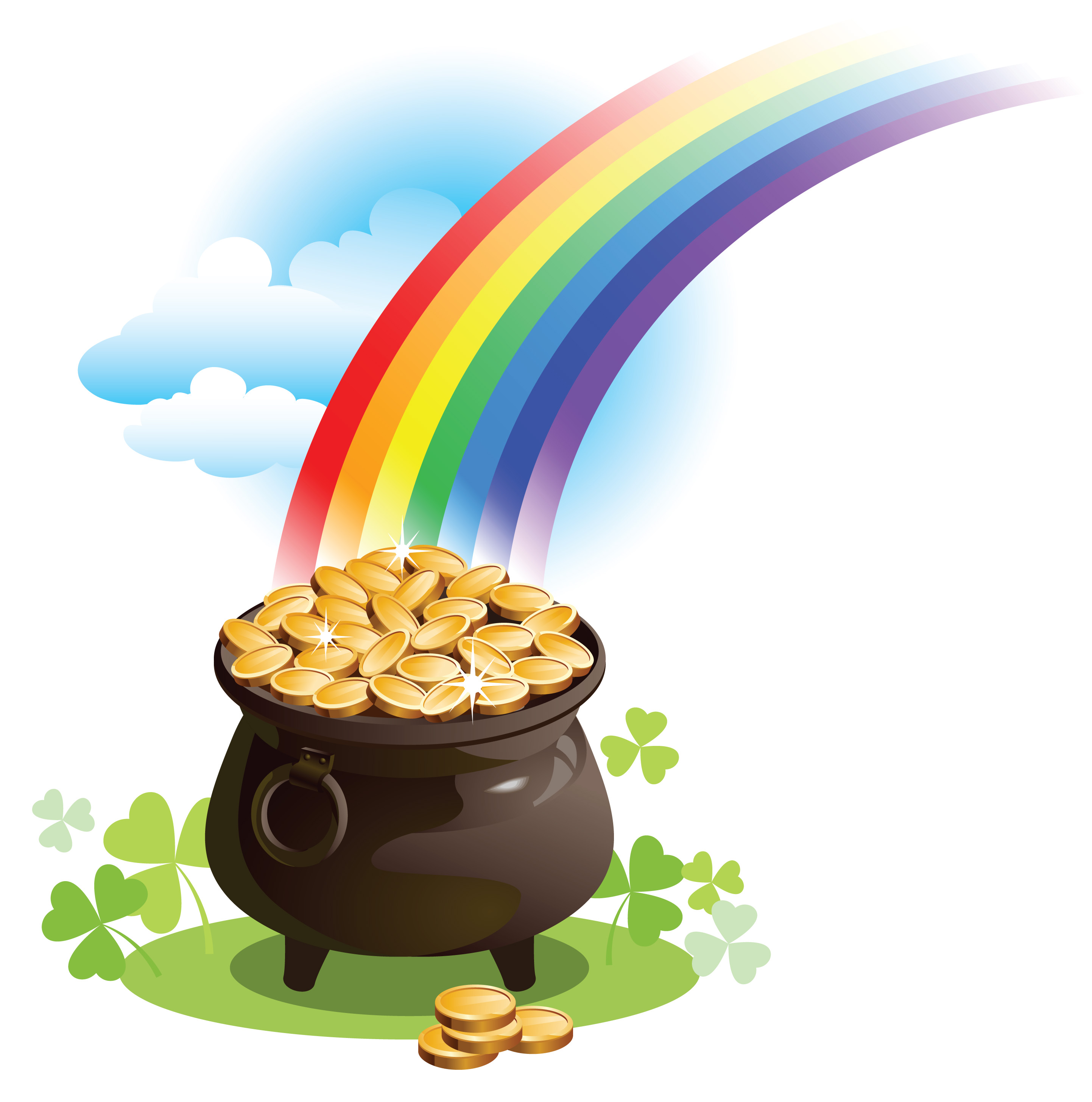 Trends For  Empty Pot Of Gold Clipart