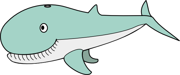 Whale Cartoon clip art - vector clip art online, royalty free 