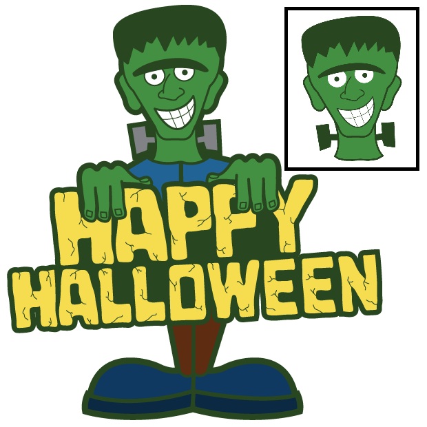 Halloween Clip Art � Frankenstein