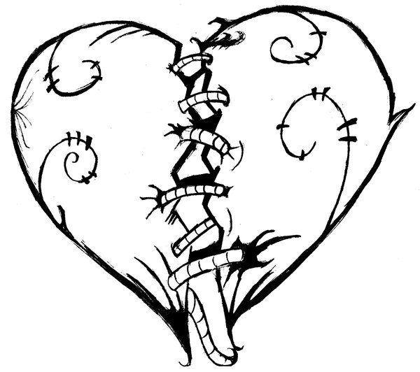 Flowers And Hearts Tattoos - Clipart library