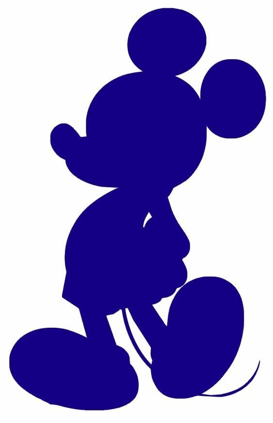 Mickey blue silhouette | disney recipes | Clipart library