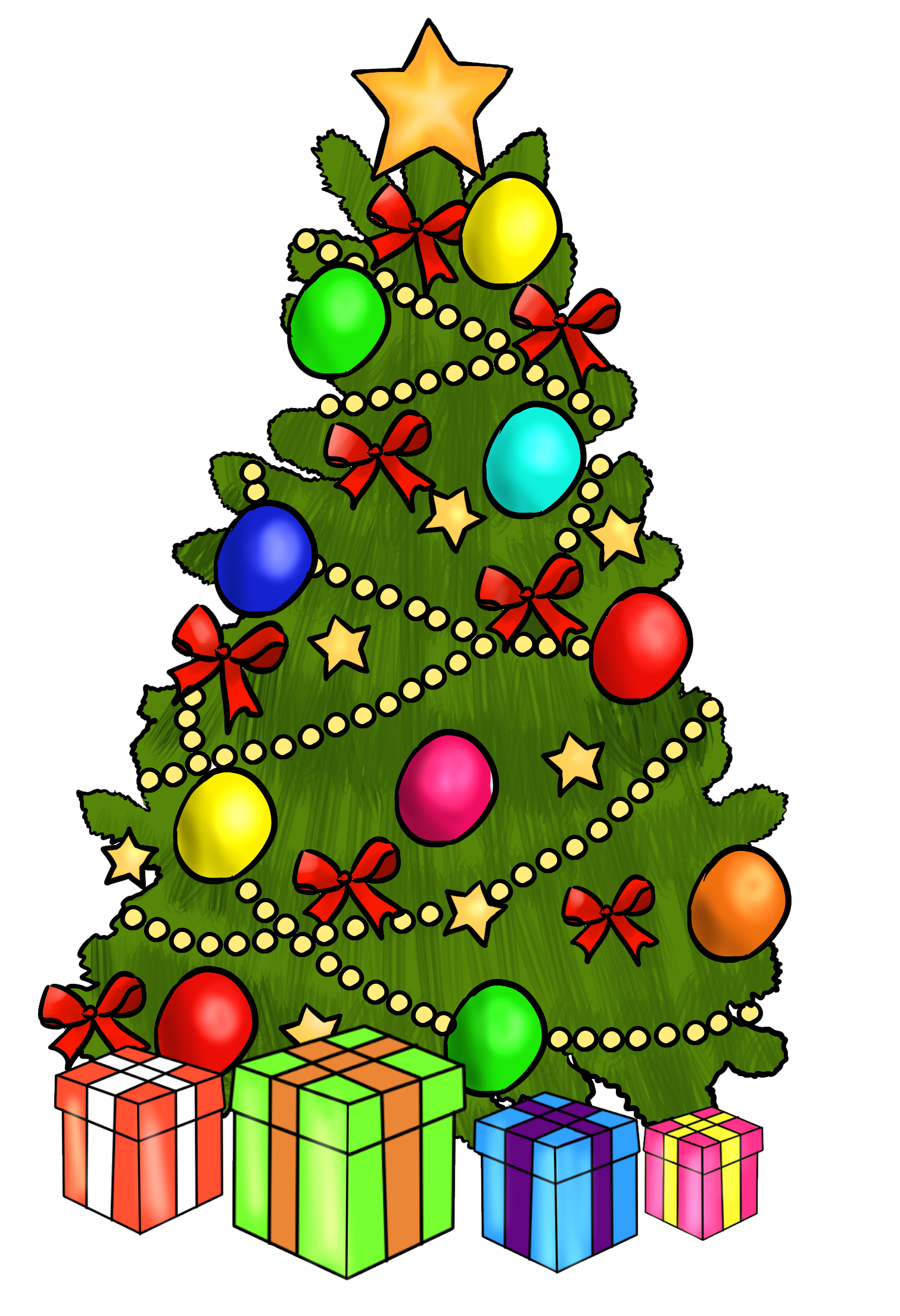Xmas Stuff For  Cute Cartoon Christmas Tree