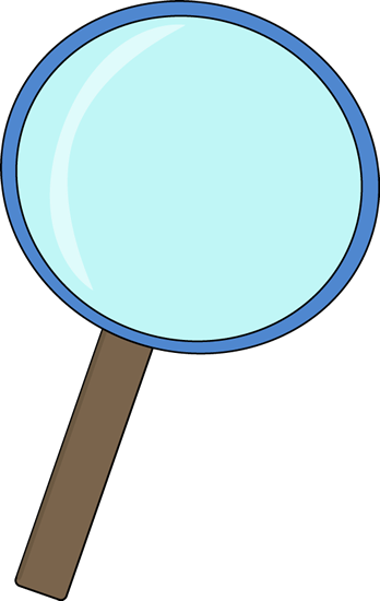 Blue Magnifying Glass Clip Art - Blue Magnifying Glass Vector Image