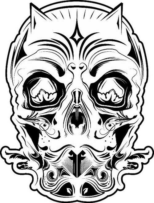 A Collection Of Free Vector Skulls | Designbeep