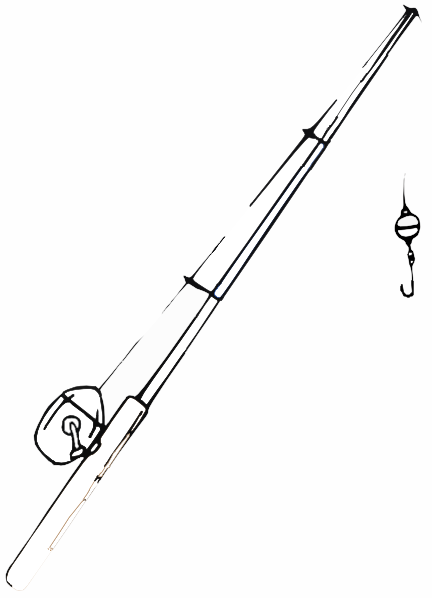 Fishing Pole clip art - vector clip art online, royalty free 