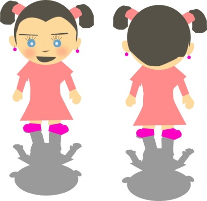 Little Kid Girl Cartoon clip art - Download free Other vectors
