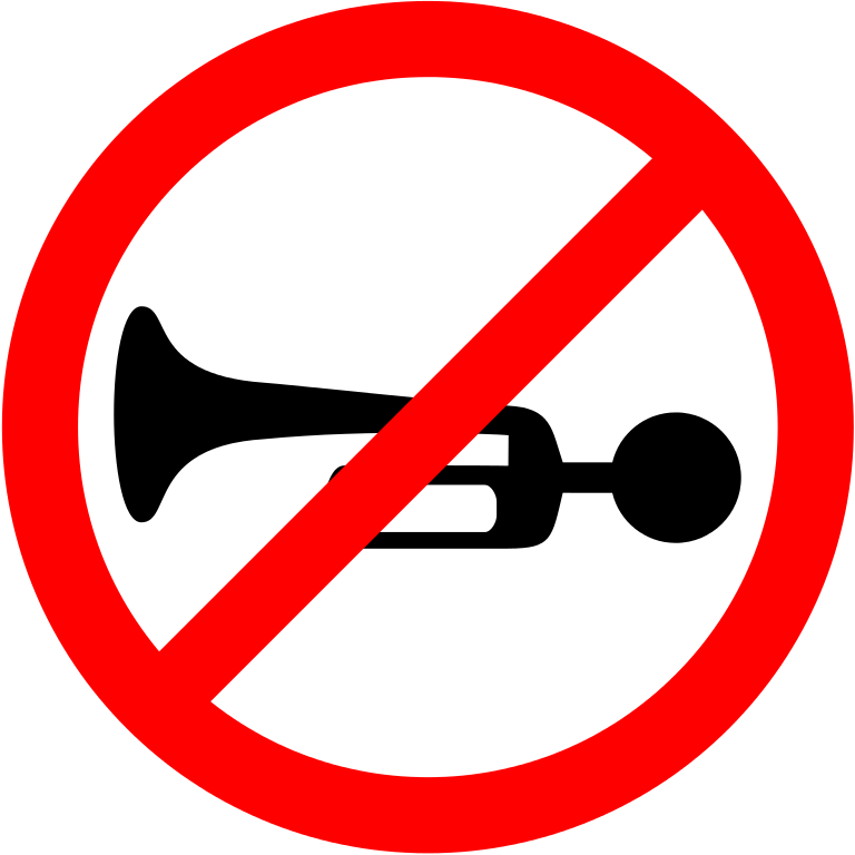 File:Horn prohibited sign (India) - Wikimedia Commons