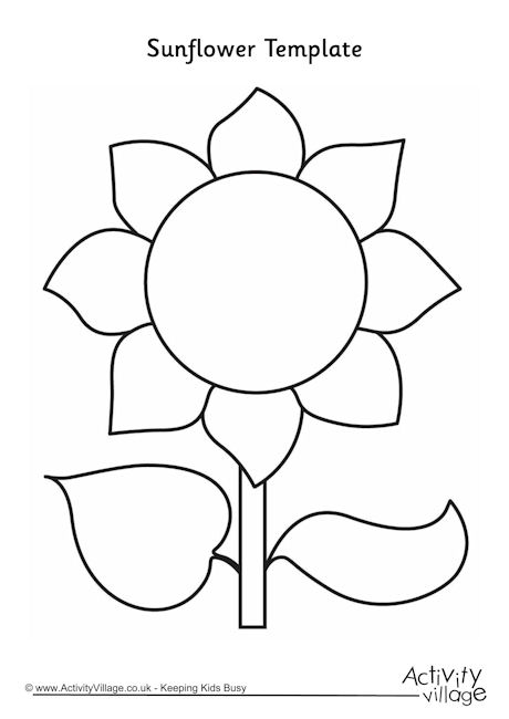 Free Sunflower Template, Download Free Sunflower Template png images