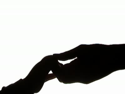 Silhouette Of An Adult Holding A Babies Hand Stock Footage Video 