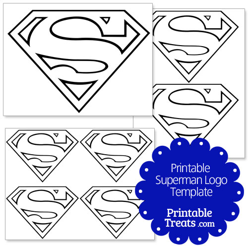 superman symbol stencil