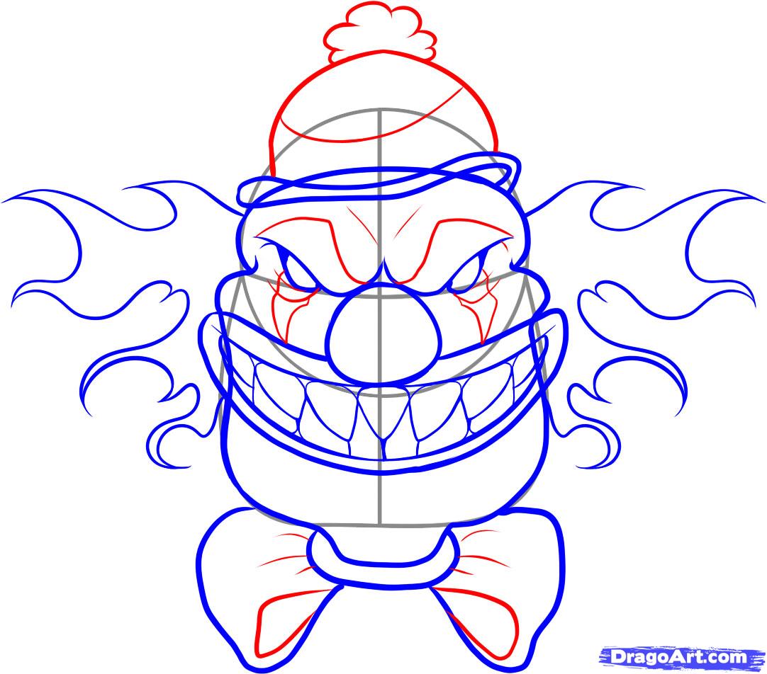 Free Easy Way To Draw Scary Clowns, Download Free Easy Way To Draw