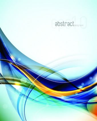 Colorful Abstract Line Vector Design Free vector in Encapsulated 