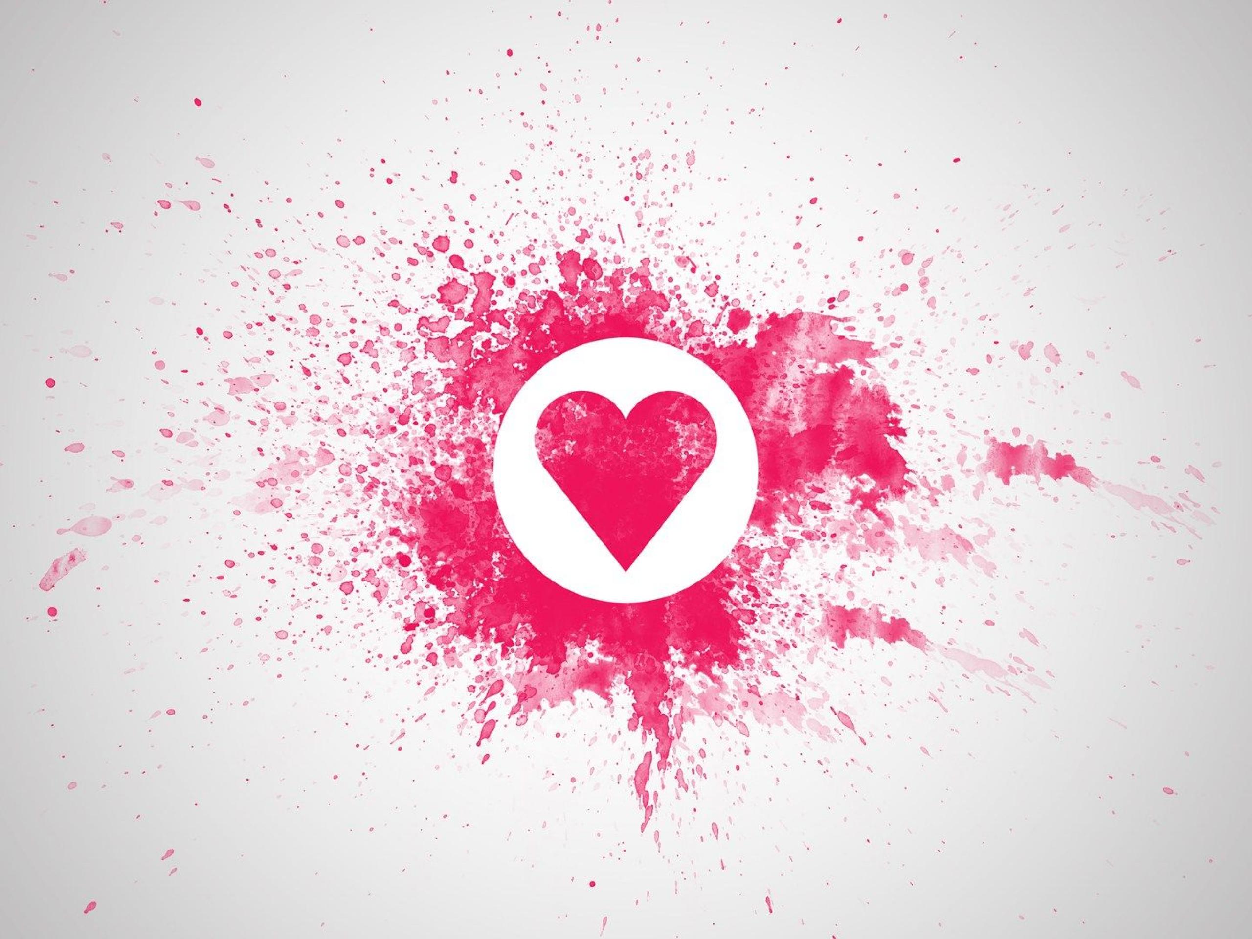 Heart Love Pink Wallpapers 2560x1920PX ~ Pink Heart Wallpaper #106448