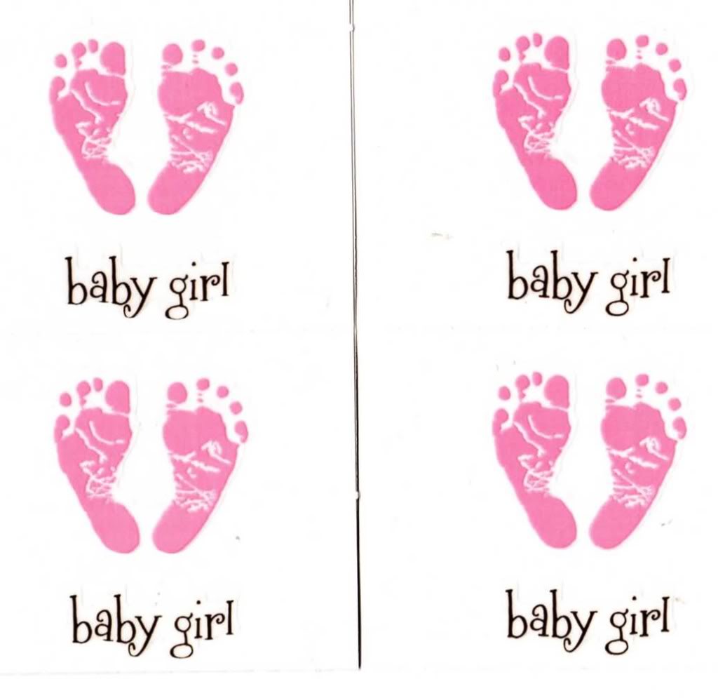 free baby girl footprint clipart - photo #31