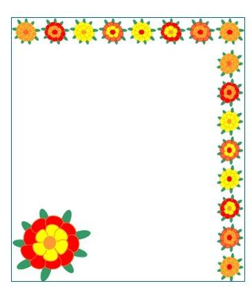 Featured image of post Paper Easy Simple Flower Design Border Drawing - Beautiful and simple saree border design sketch of embroidery.