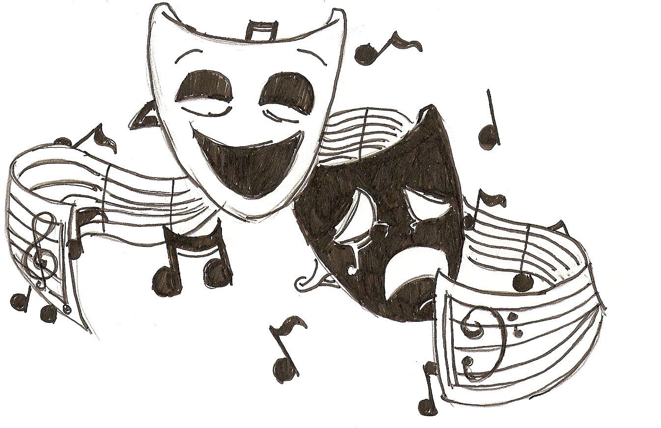 performance masks cartoon - Clip Art Library