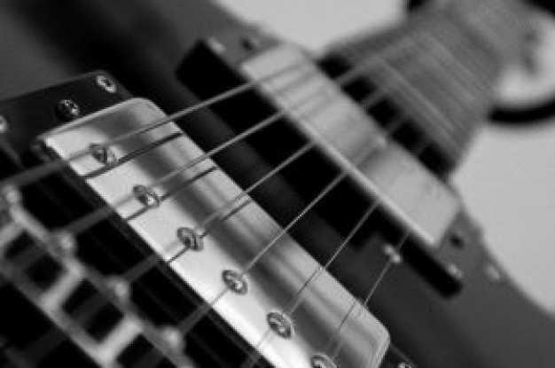 Black And White Electric Guitar images