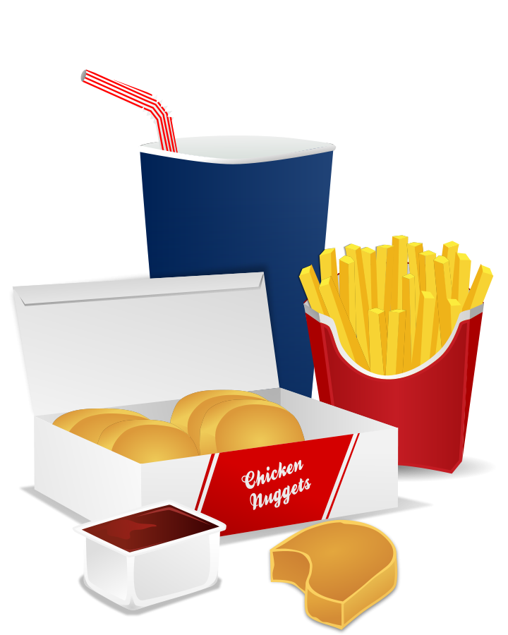 Fast Food, Dishes Plate Clipart, vector clip art online, royalty 