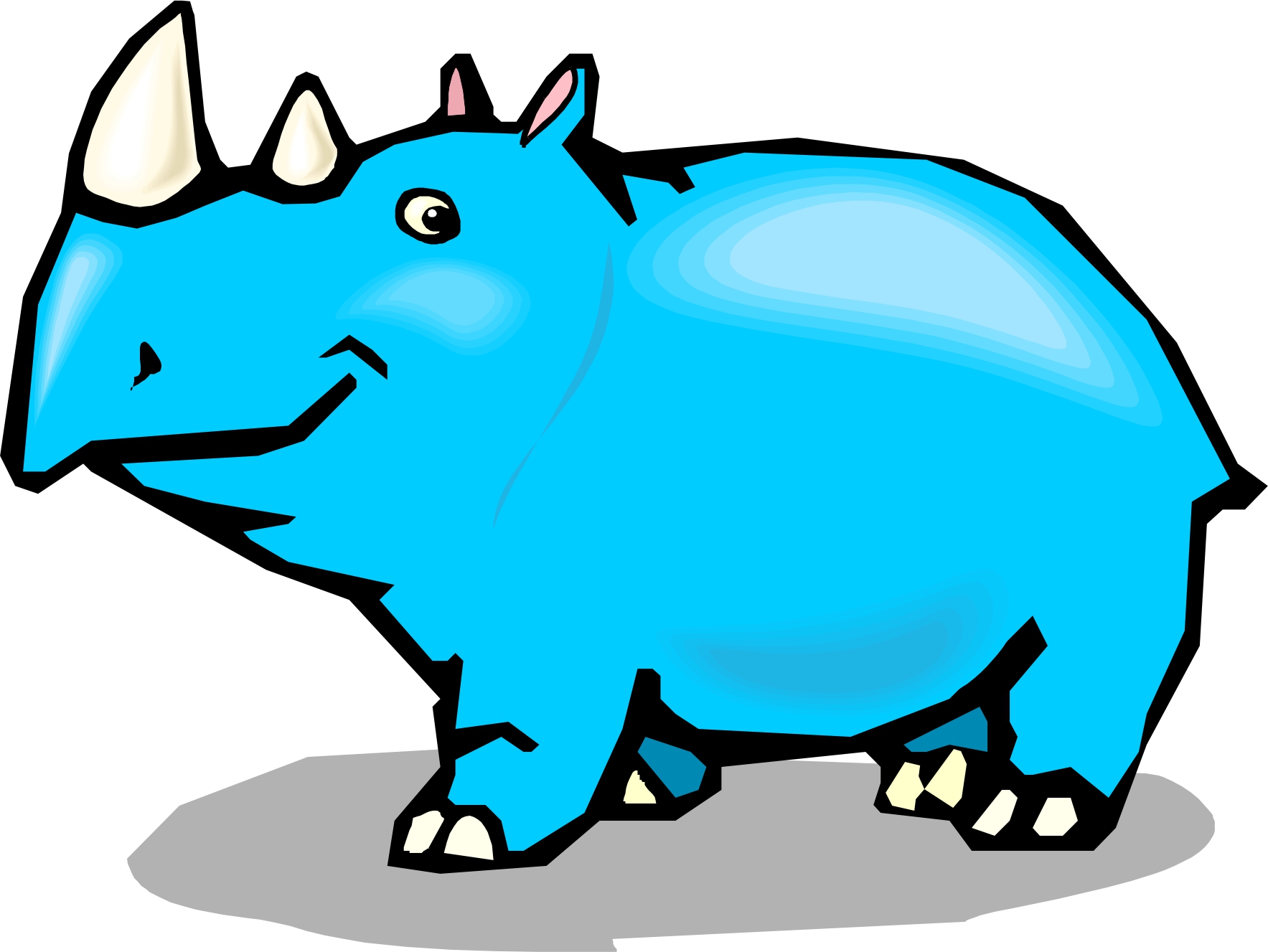 Images For  Clip Art Rhino