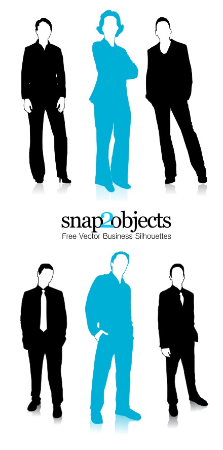Free Business Women Vector Silhouettes | snap2objects