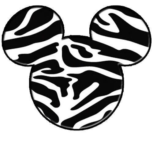 Zebra print mickey mouse ears! | My Style | Clipart library