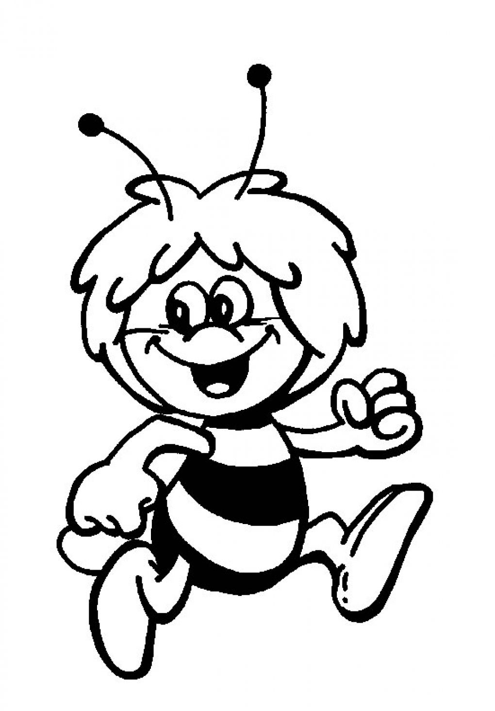 Detailed Maya The Bee Nd Coloring Pages For Kids - deColoring