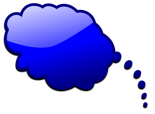 Blue Speech Bubble Clip Art Download
