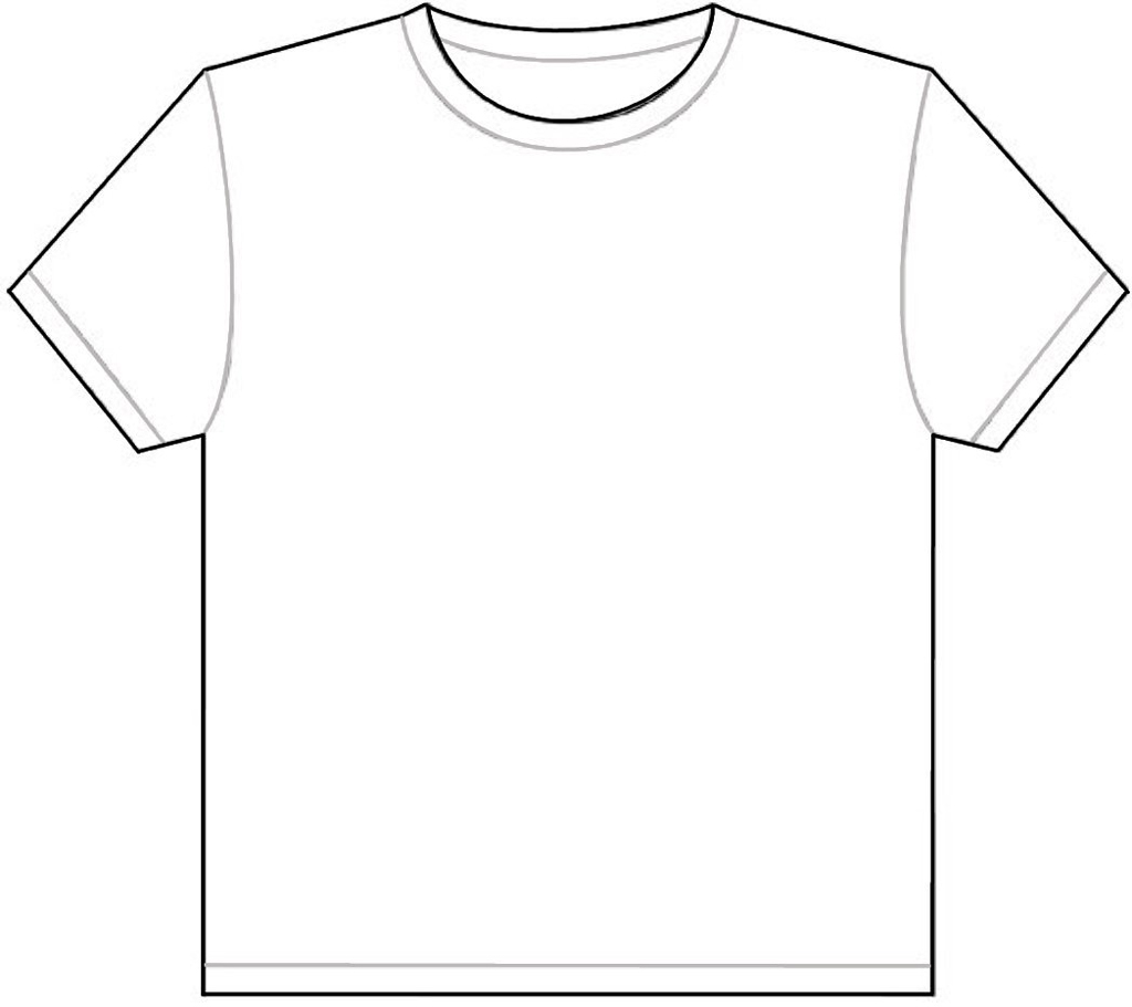 Free Printable T-shirt Template, Download Free Printable T-shirt Within Blank Tshirt Template Pdf