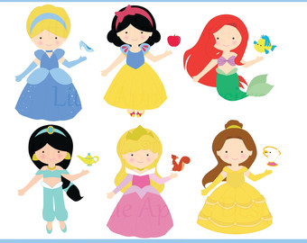 Popular items for princess clipart 