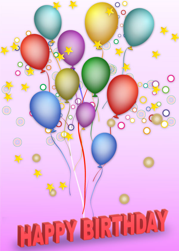 Free Vector Happy Birthday Background | Download Free Vector 
