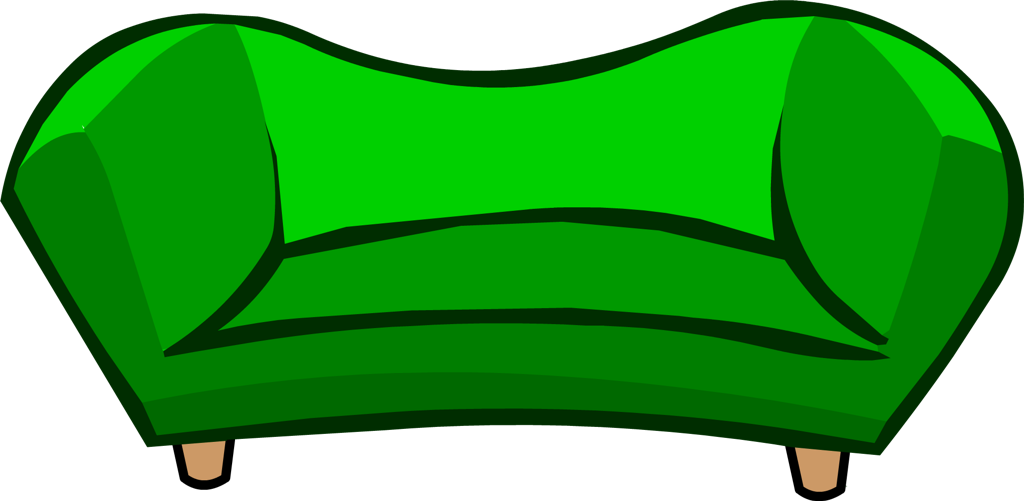 Image - Green Couch - Club Penguin Wiki - The free, editable 