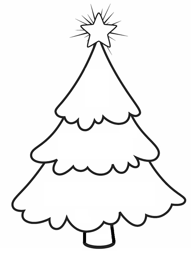 Printable Xmas Tree Colouring Pages Clip Art Library