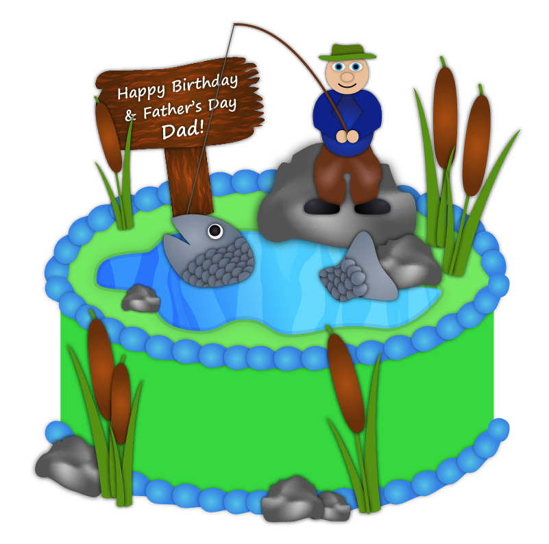 fishing birthday cake | thec10