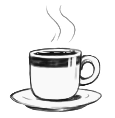 Cup Clipart: Hot Coffee, Tea Drink, Ceramic Saucer | Just Free 