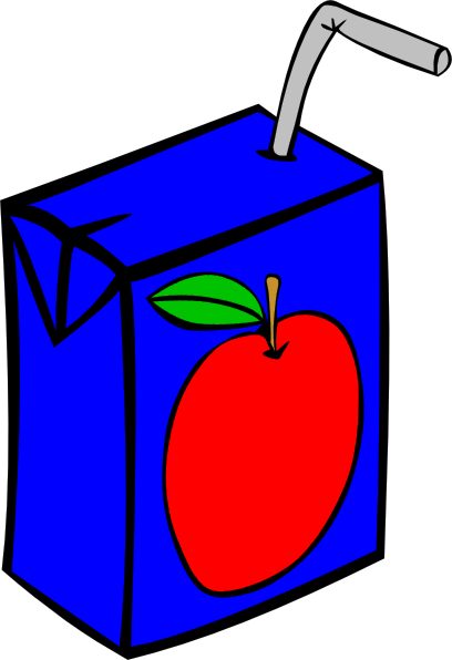 Apple Juice Box clip art - vector clip art online, royalty free 
