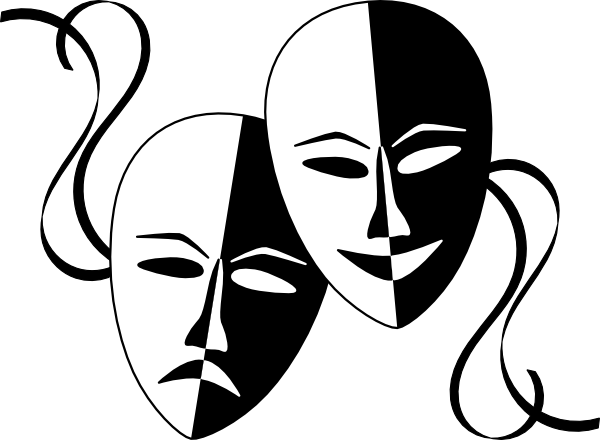 Theatre Masks Clip Art at Clipart library - vector clip art online 