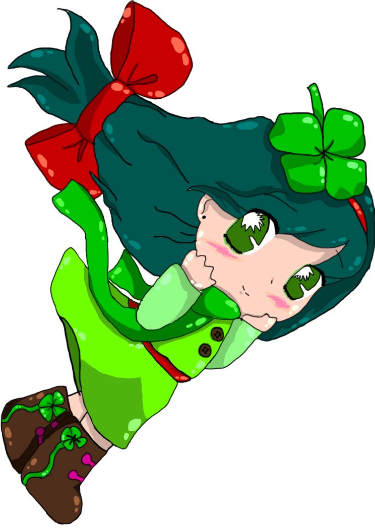 St Patricks Day Chibi by bunnyluvable on Clipart library