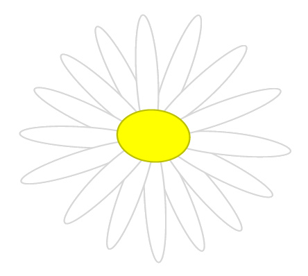 white daisy sketch clipart, 7cm wide | Flickr - Photo Sharing!