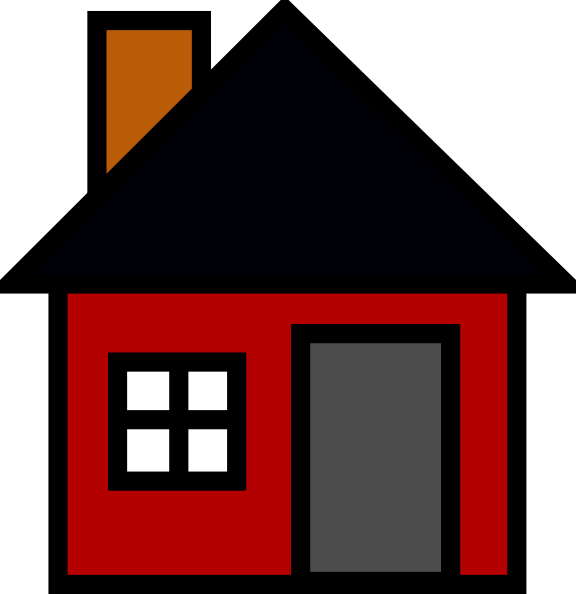 Small House clip art - vector clip art online, royalty free 