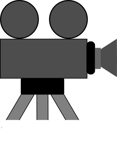 Movie Camera clip art - vector clip art online, royalty free 