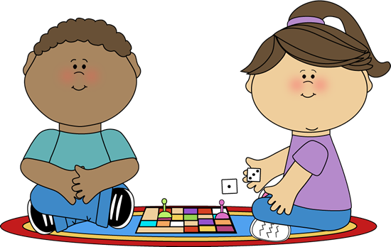 children playing toys clipart