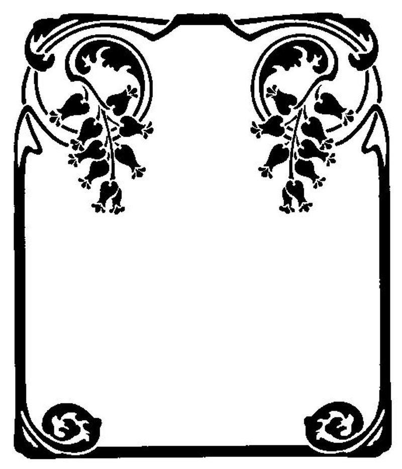 Clipart library: More Like Art Nouveau Ink Picture Frame by - ClipArt 